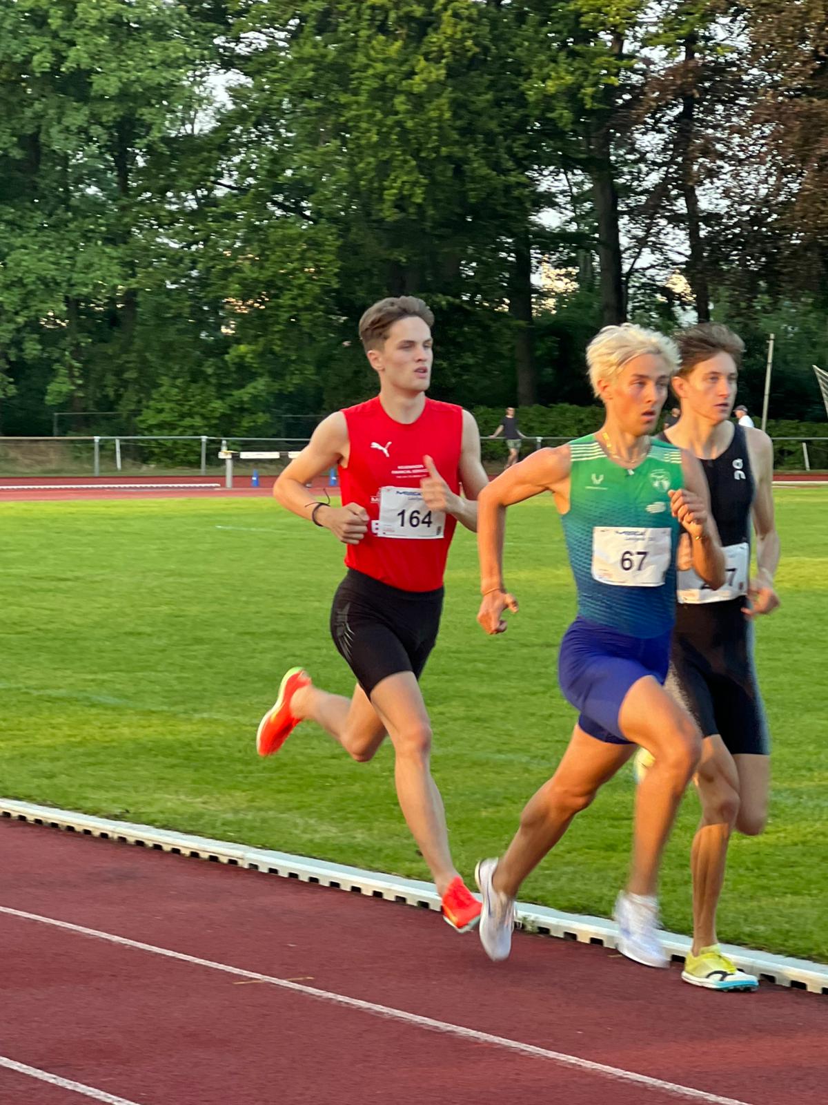 Tim Kalies während seines 1500m Rennen in Erfurt