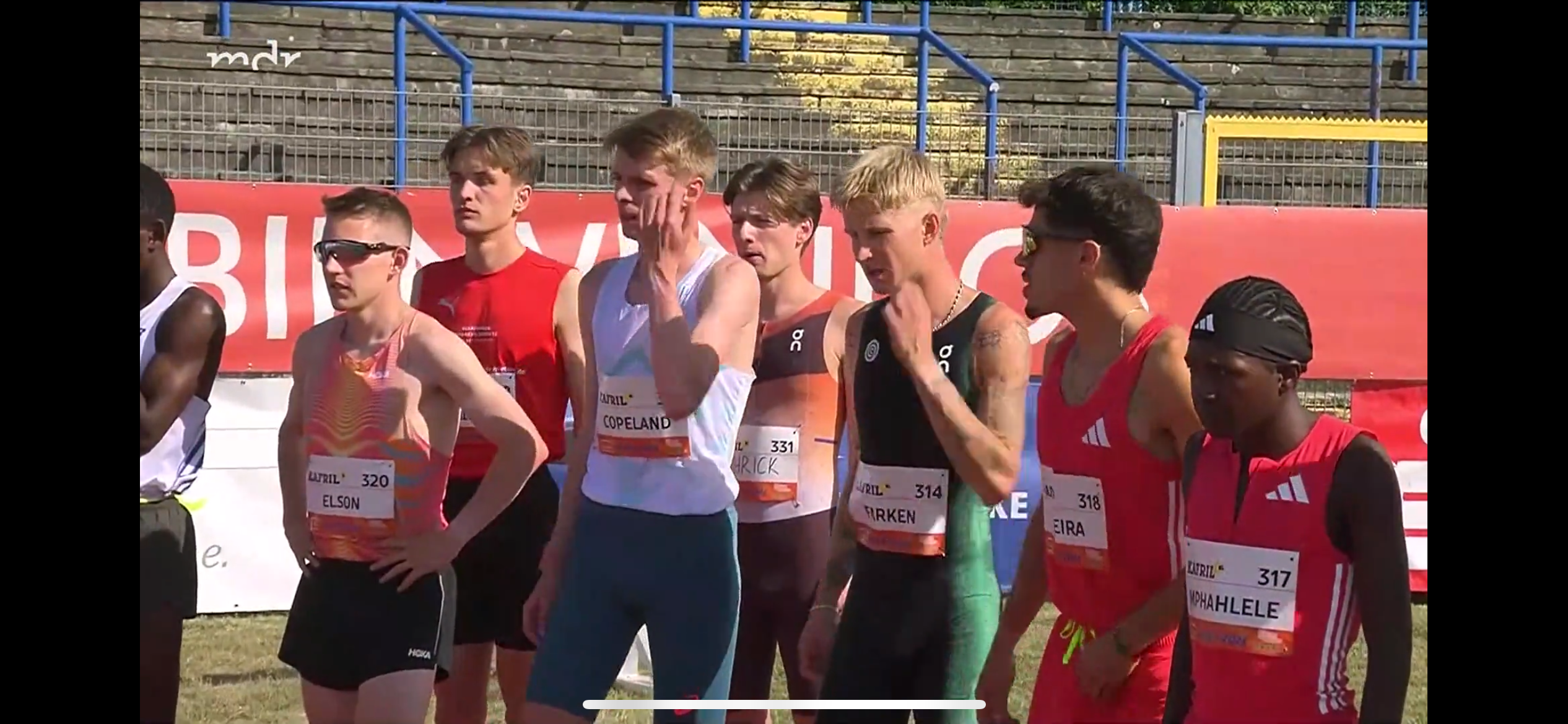 Tim Kalies vor dem Start der Deutschen Meisterschaft
